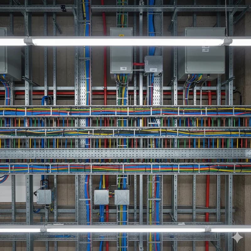 Trabalho profissional de cablagem